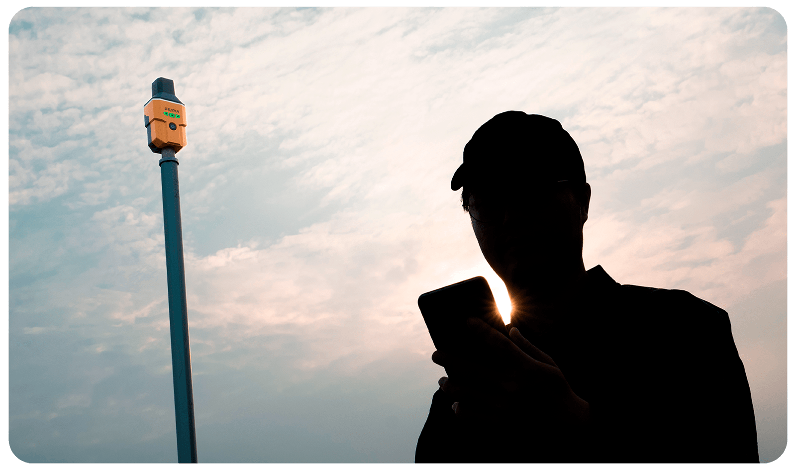 GEORA handheld GNSS RTK receiver for Surveying, Topography, Geodesy