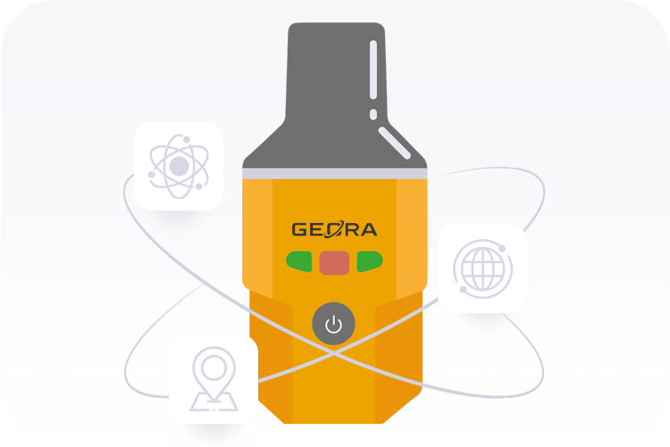 GEORA handheld GNSS RTK receiver for Surveying, Topography