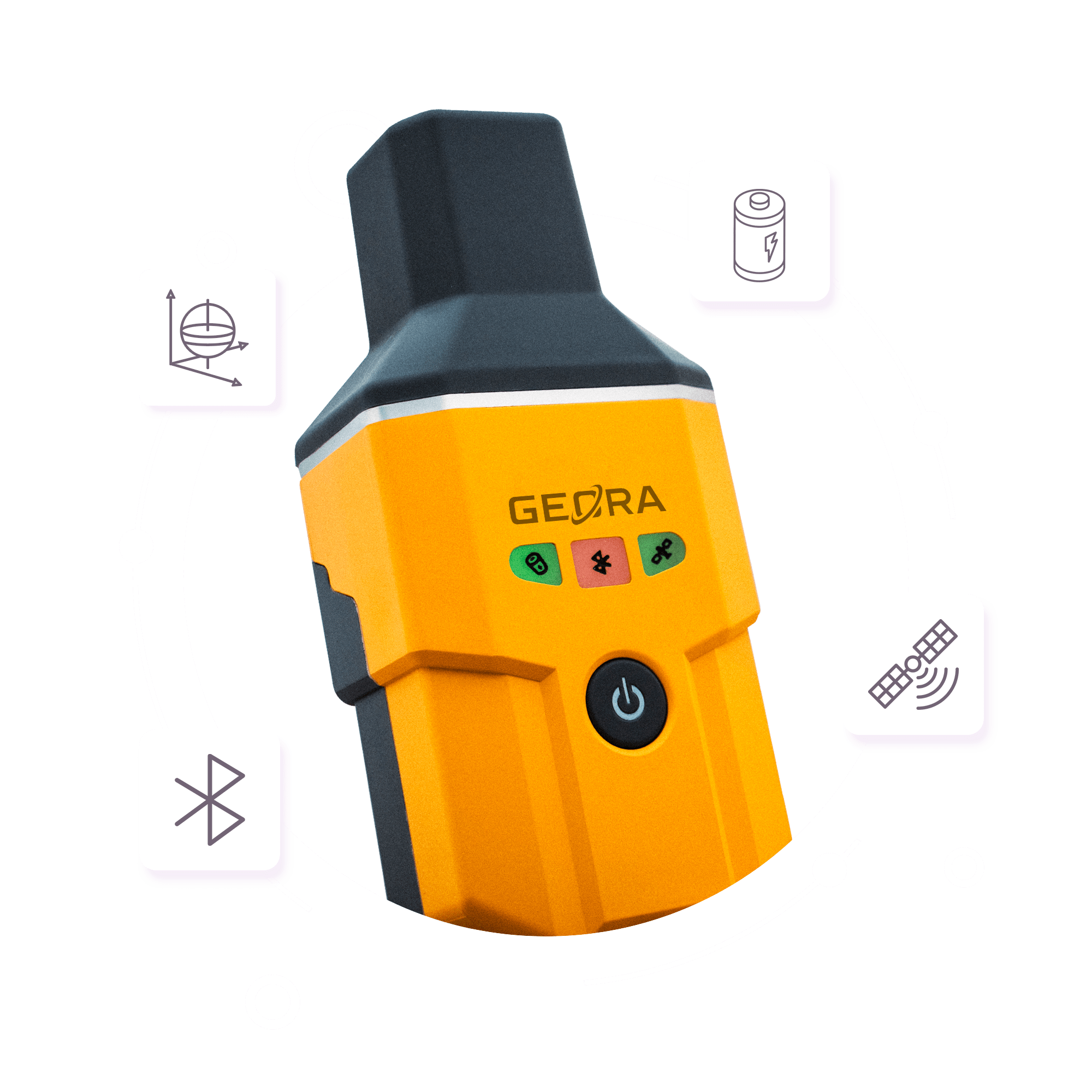 GEORA handheld GNSS RTK receiver for Surveying, Topography